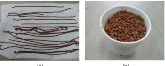 Fig. 1. Sticks of Ca-loess complex (a), and their pallets (b)