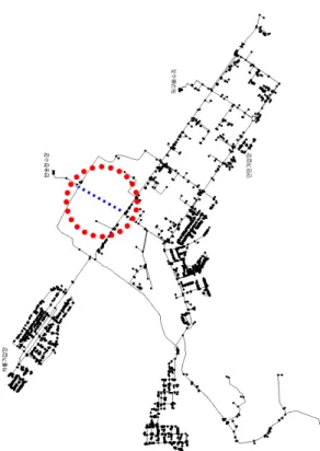 Fig  4.1  Location  of  connection  pipeline  in  study  pipe  map