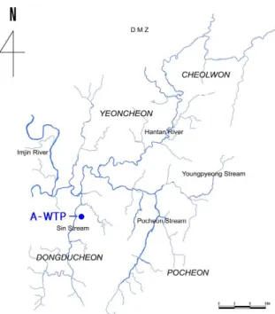 Fig. 2. BOD changes in Hantan River. Fig. 3. T-P changes in Hantan River.
