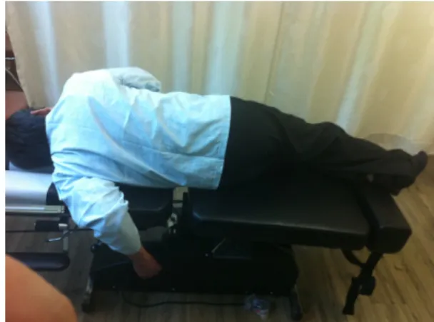 Fig.  1.  The  position  of  muscle  energy  techniques  in  elector  spinae  muscle.