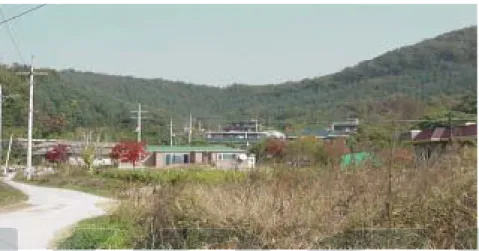 그림  3-5.    개별입지  주택의  난개발 (경기도  광주시  도척면) 그림  3-6.    단지화되는  펜션촌 (강원도  평창군  봉평면) 1.2