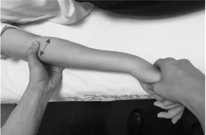 Fig.  1.  Musculotendinous  releasing  manual  therapy.효과가  있다고  보고하고  있었으며,  최  등7)의  연구에서는 소염약침을  병행한  한방치료가  침구치료  및  물리치료만을  시행한  치료보다  우수한  통증  및  증상  개선을  보인다고  보고하고  있었다