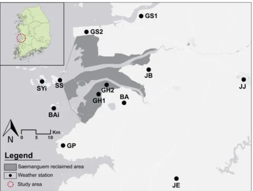 Fig. 1. Meteorological measurements location. 