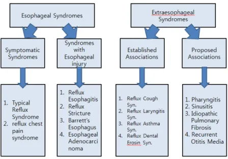 Figure 4. The Montreal Classification of GERD 감소하였다. 하지만 아직 깊은 잠을 자지 못하여 11월  11일부터 원지석창포산을 하루 1회 저녁 복용으로 2 개월간 처방하였다