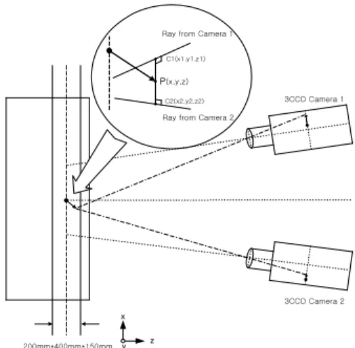 Fig.  5.  3차원 안면형상을 위한 카메라 교정법