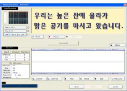 Fig. 4. Sasang Classification Window of PSSCFig. 2. Voice Recording Window of PSSC