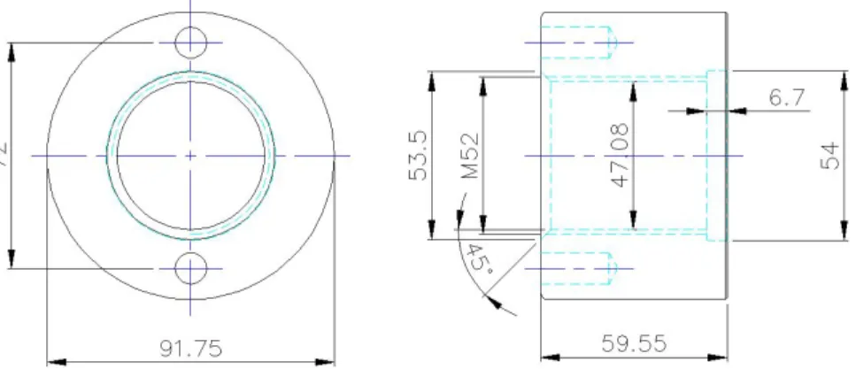 Fig. 3 Dimensions of nut (A-type)