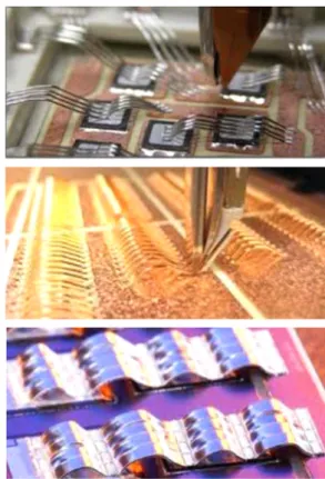 Fig. 5. IGBT and diode chips, (top) Infineon and (bottom) Semikron.