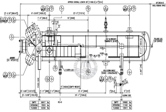 Fig. 2 The whole geometry of high pressure feedwater heater