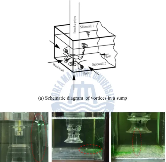 Fig. 2.4 Typical vortex in  a sump 