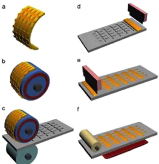 Fig. 11. Schematic diagram of the EHD jet printing process for Ag- Ag-grid TEs. The ink ejection images from the nozzle without and with the electrical field are presented on the right side
