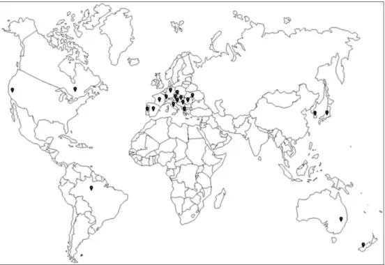 Fig. 3. Distribution of C. vitis in worldwide.   