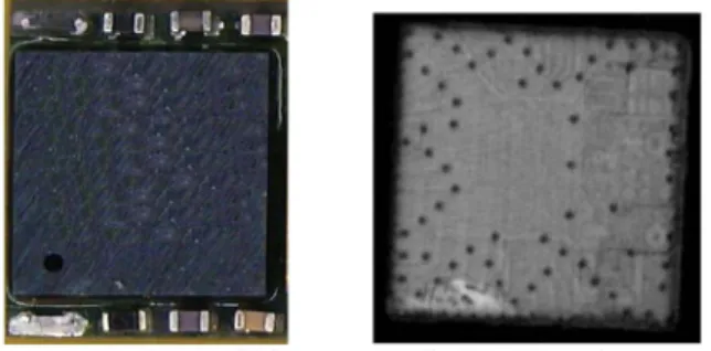 Fig. 8. SAT photograph of the Flip-Chip after underfill curing.