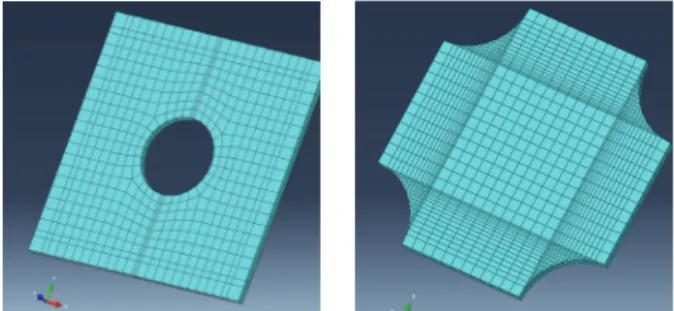 Fig.  17.  Mesh  modeling  for  P1,  P2  diaphragm  parts