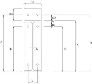 Table  2.  Material  properties  of  steel F y MPa F u MPa  y  u E MPa Plate 308.73 423.56 0.001543 0.12135 215,906 Column 361.24 549.58 0.002011 0.16897 179,571 Beam 360.66 548.29 0.001830 0.16734 196,999