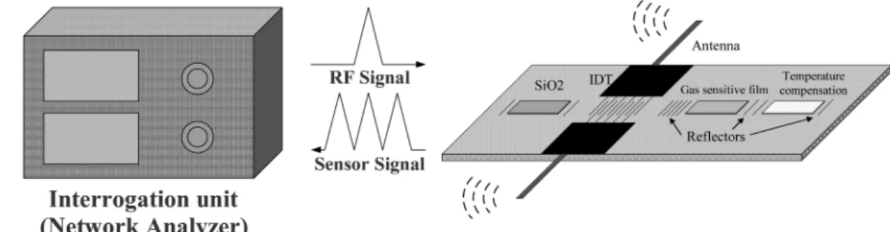 Fig. 1. Schematic diagram of wireless chemical sensor system.