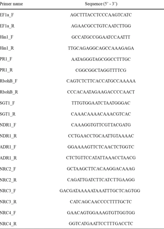 Table 1. Primers used for qRT-PCR in this study