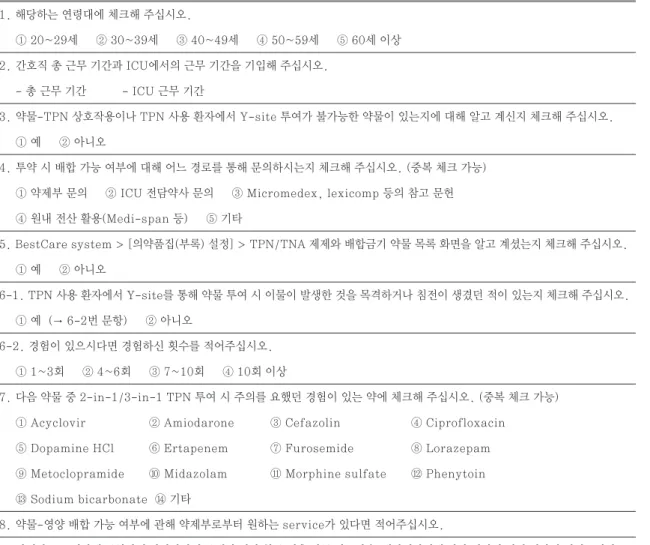 Table  3  Questionnaire  of  recognition  and  required  pharmacy  service  about  drug-nutrient  compatibility