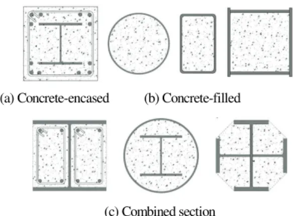 Fig. 1. Type of composite column section