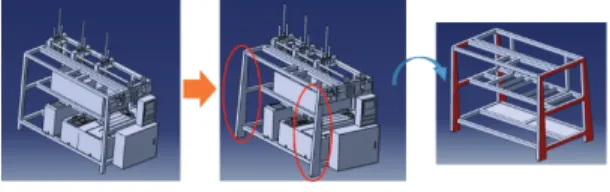 Table 8. Magnitude of vibrations of the original model and  final model 