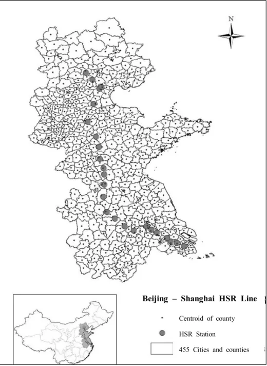 Figure 2 Beijing – Shanghai HSR in China 