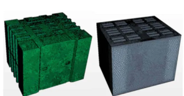 Fig. 14. Temperature results at top and bottom of the pack.