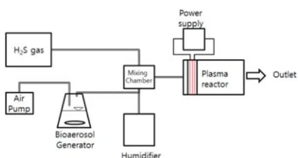 Fig. 1. Schematics of the wet plasma system.