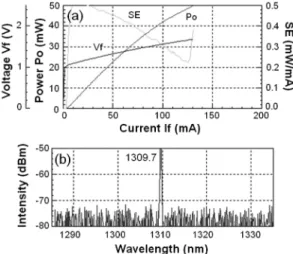 Fig. 9. SEM images of the completed chip of DFB laser diode. 