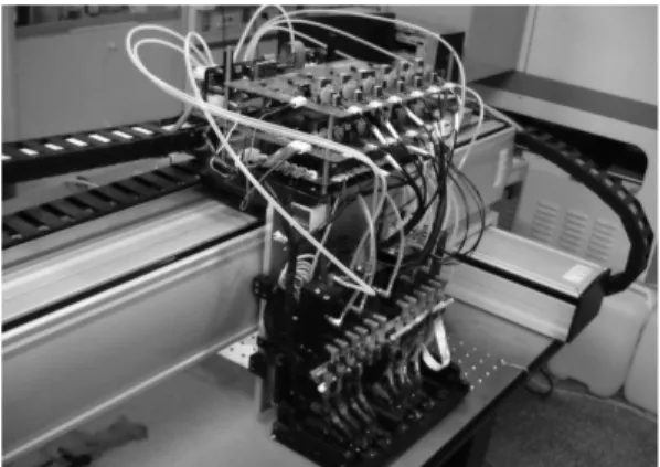 Fig. 1. Design of frame and LM guide driven by AC servo motor: for the frame size of 1800 × 900 × 370mm 3 .