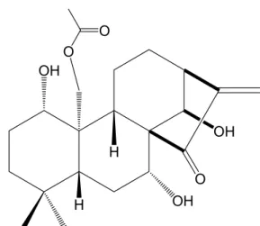 Figure 7. Structures of the compound isolated from the I. 