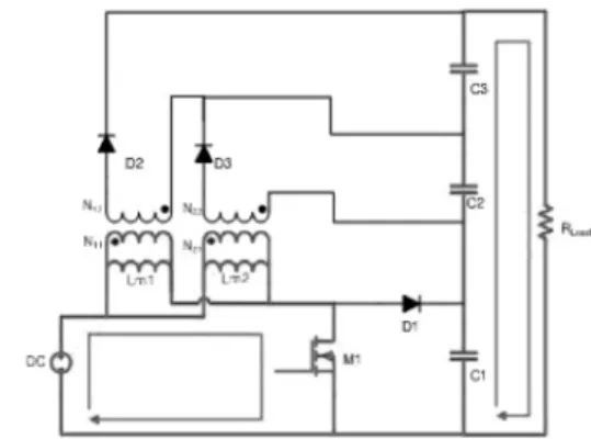 Fig. 1. Composition of boost-flyback converter.