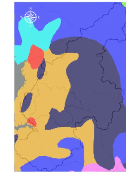 Fig. 5. Data used for grid based rainfall-runoff model