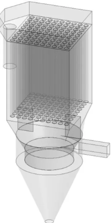 Table  4.  The  number  of  element  and  node  of  baffle  hybrid  dust  collector.