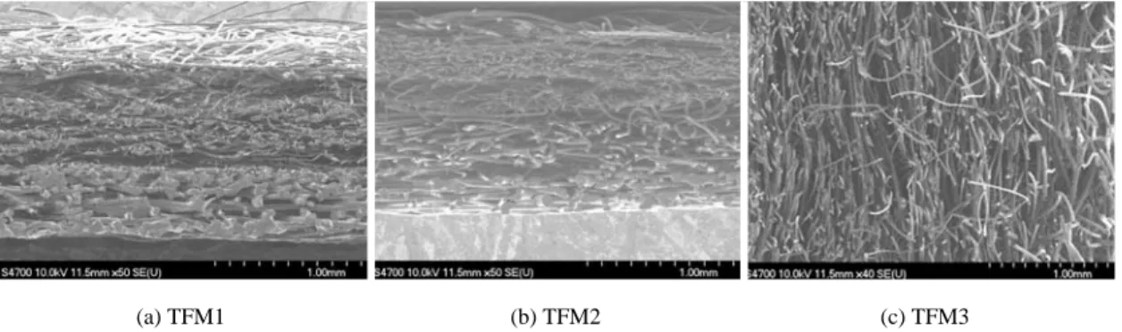 Figure 1. Cross section SEM image of test depth filter media. 