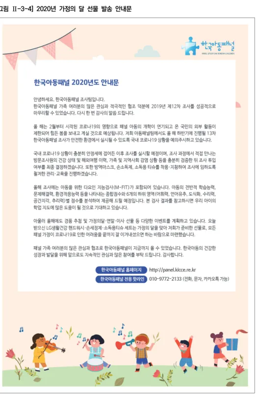 [그림  Ⅱ-3-4]  2020년  가정의  달  선물  발송  안내문