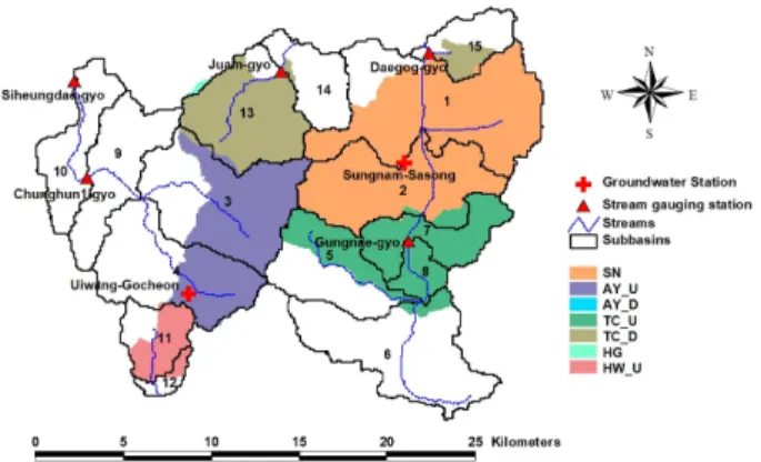 Fig. 4. Spatially distributed mean annual groundwater recharge rate for study area