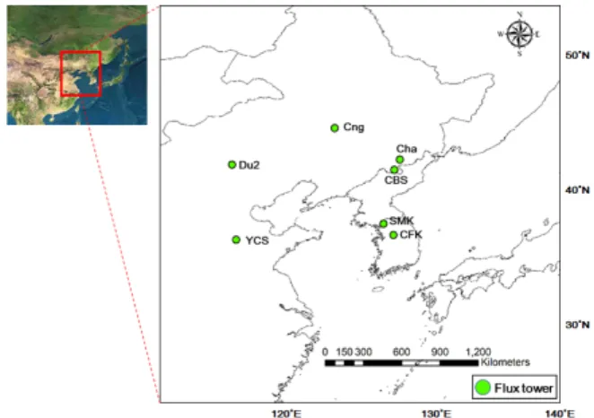 Fig. 1. Location map of the study sites
