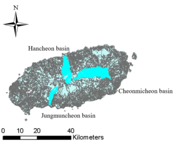 Fig. 1. Location of study area in Jeju Island