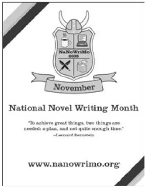 [그림 V-4] NaNoWriMo 홍보용 전단지
