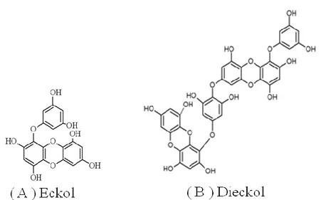 Figure 1. Chemical structure of eckol and dieckol   