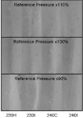 Fig. 3. Cracking image of coated board at MD. Fig. 4. Cracking image of coated board at CD.