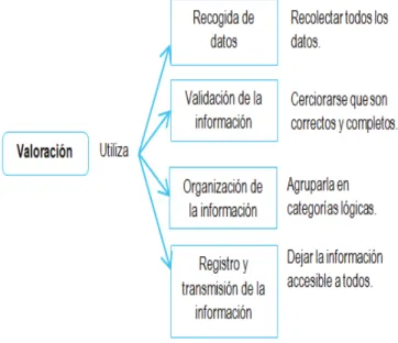 Figura 2. Pasos o etapas de valoración.