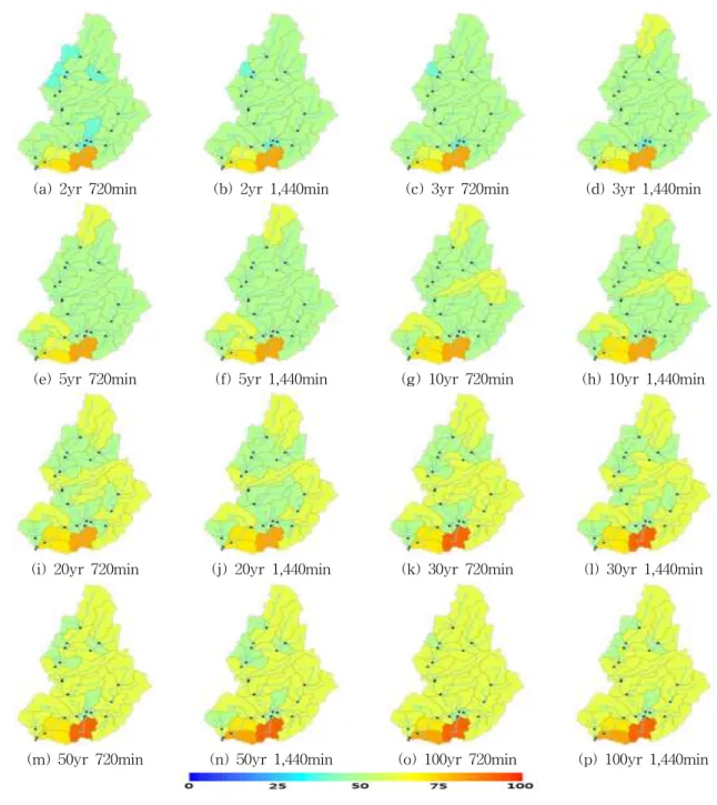 Fig. 5. Flood Risk in Imjin Basin