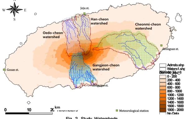Fig. 2. Study Watersheds