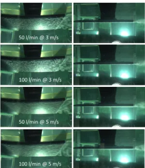 Fig. 7. (Color available online) Bubbly flows at the  test conditions.