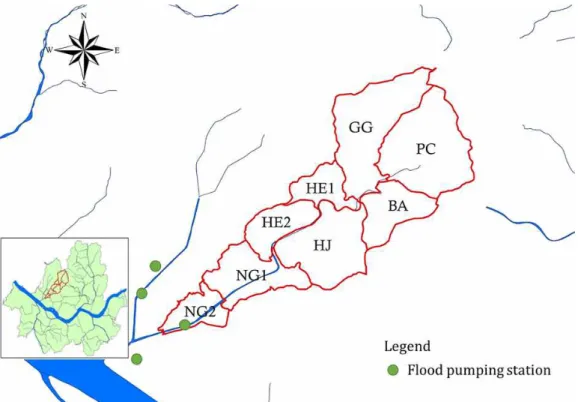Fig. 1. Subbasin of Hongje Stream Watershed