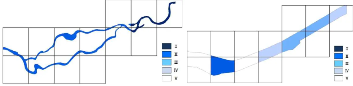 Fig. 7. Comparison of Physical Structure Change between 1918 (Left) and 2007 (Right)