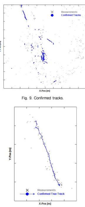Fig. 10. Confirmed true track.