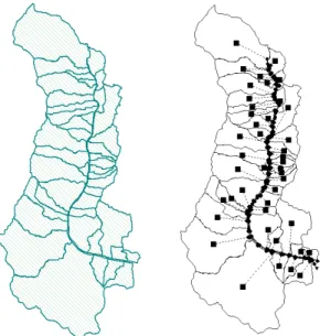 Table 1. Properties of the Watershed in the Study AreaFig. 2. Delineation and Network of Oncheon Stream