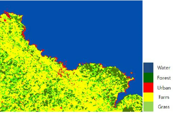 Figure 2.6 Land Cover Map using NDVI Technique.